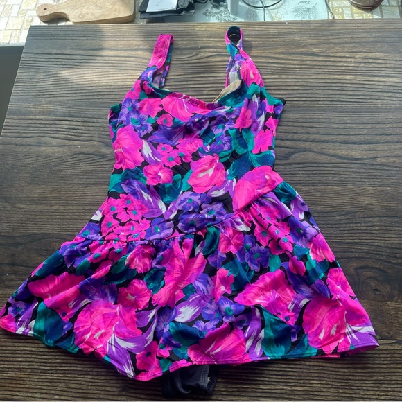 Vintage Swim Vintage Floral Bathing Suit Poshmark